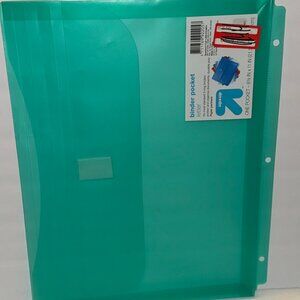 up&up  Binder Pocket, 3 Ring, Binder Organizer File Folder
